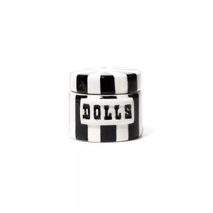 Black and white canister. For little cute things